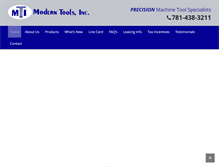 Tablet Screenshot of moderntools.com